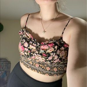 ⭐️3 FOR 15⭐️ American Eagle Floral Cropped Cami